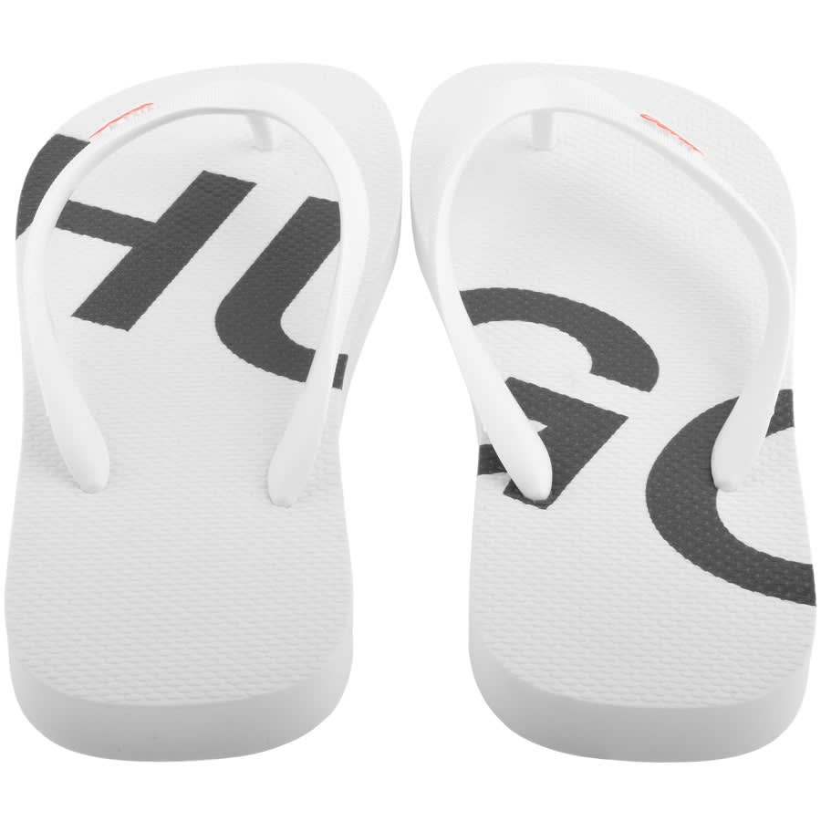 Alternative Image for ProductHUGO On Fire Flip Flops White3